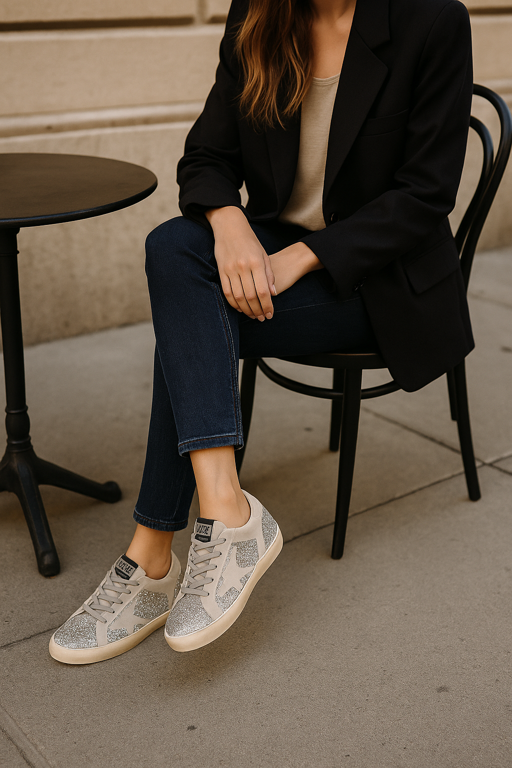 👟 Golden Goose argentée