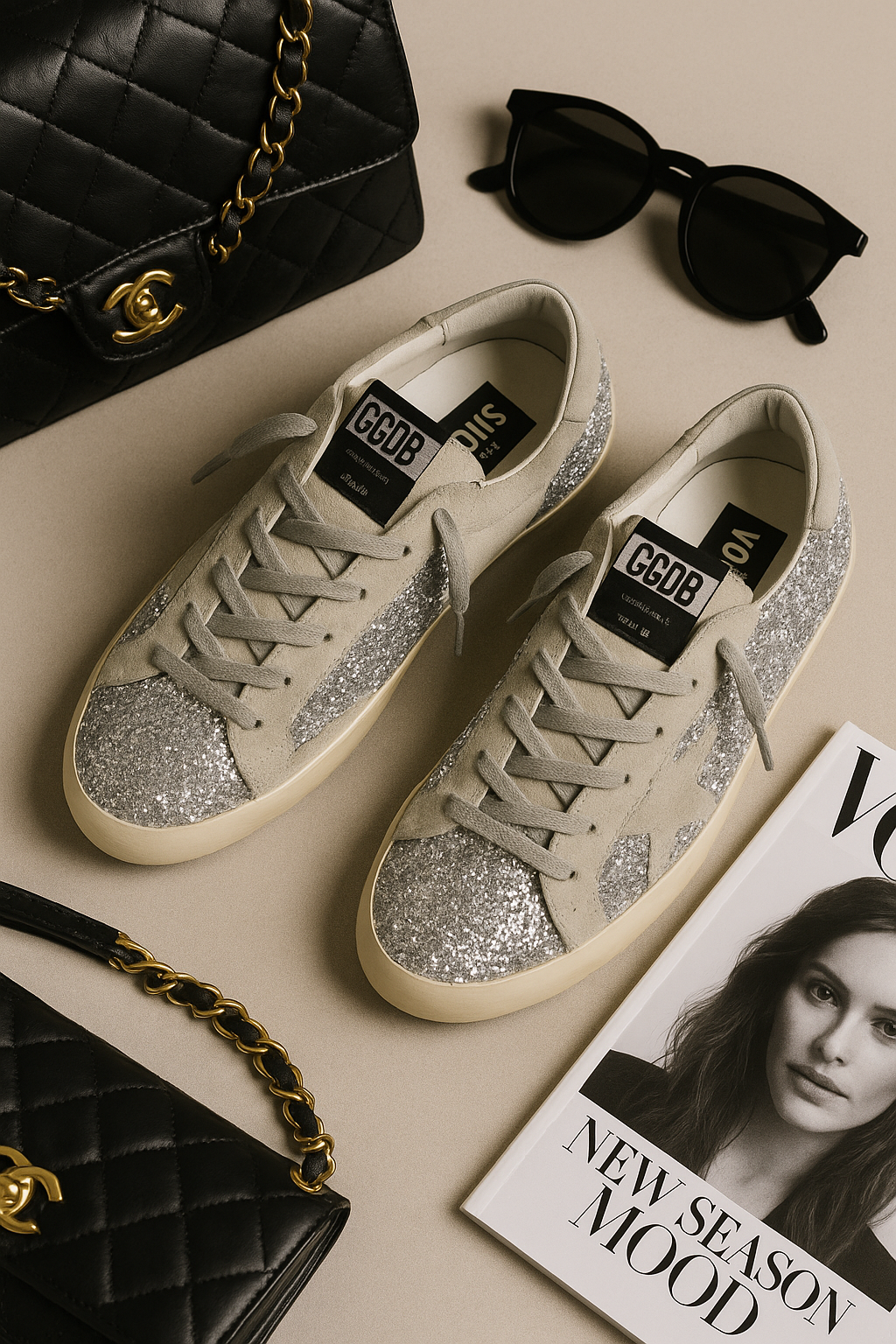 👟 Golden Goose argentée