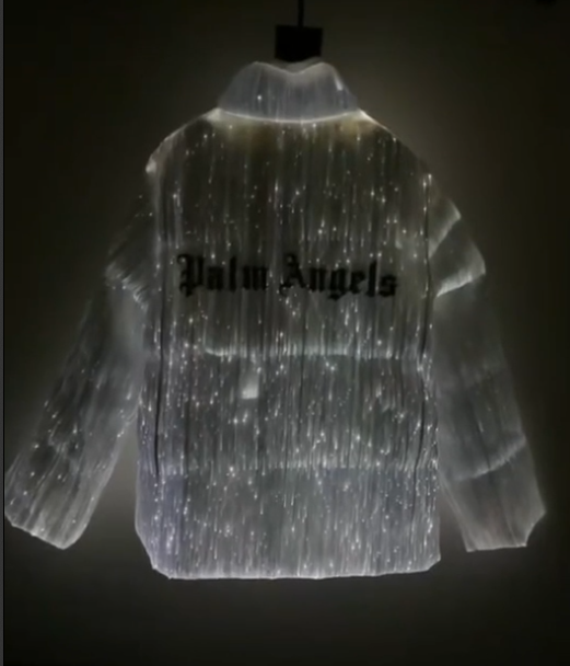 ❄️ Moncler Maya 70 par Palm Angels Veste Blanc Brillant