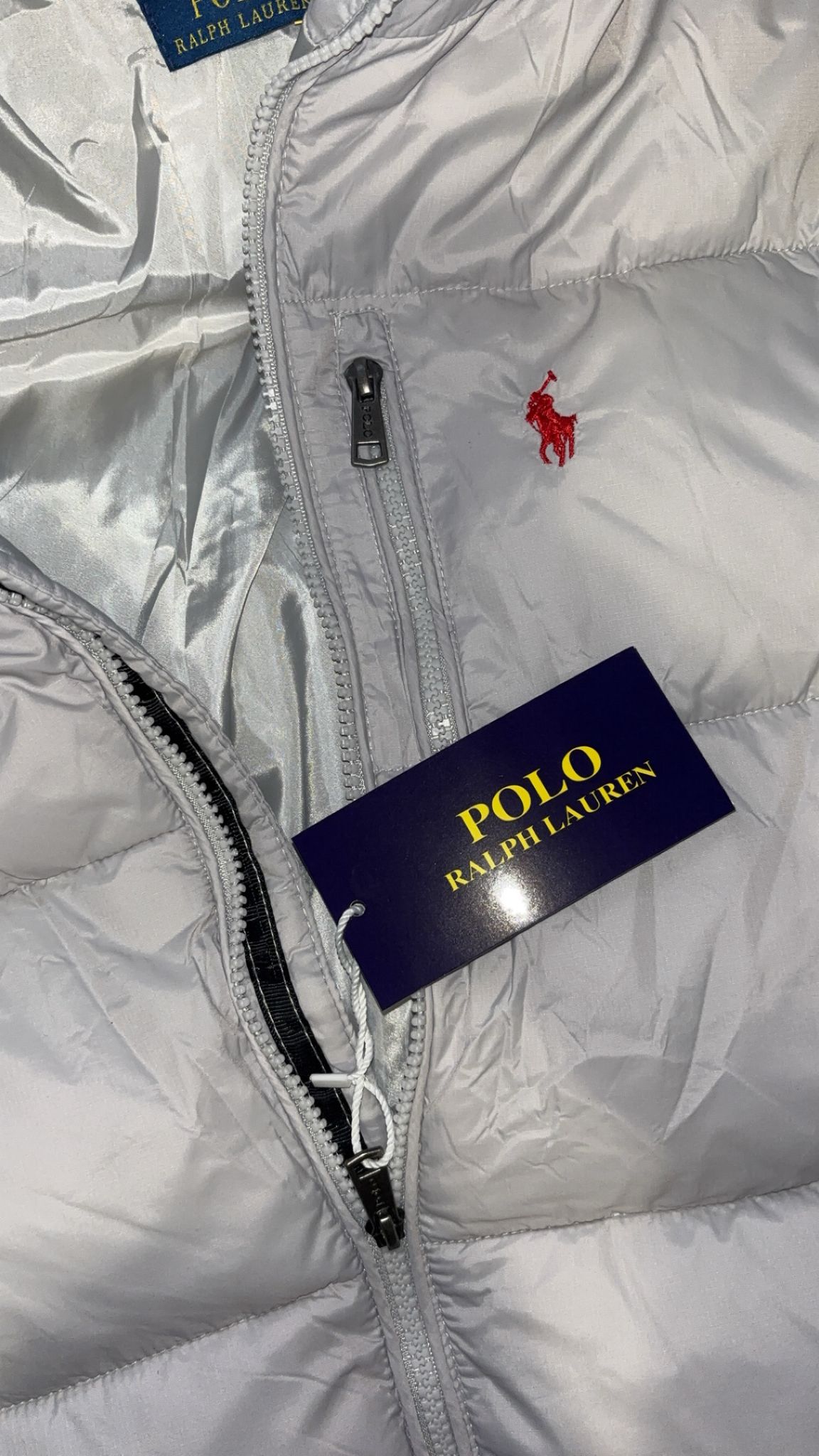 🧥 Doudoune grise Ralph Lauren