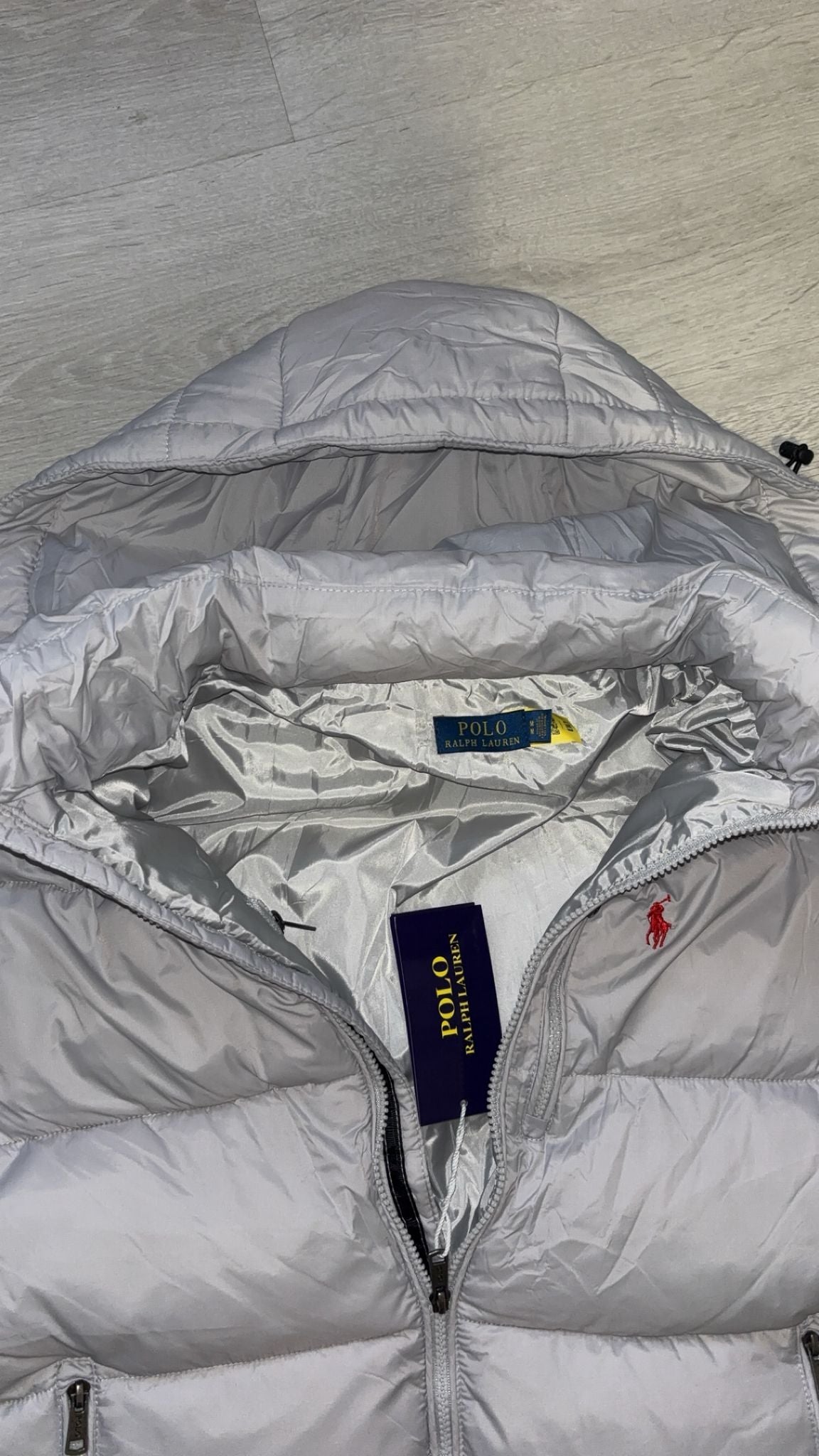 🧥 Doudoune grise Ralph Lauren