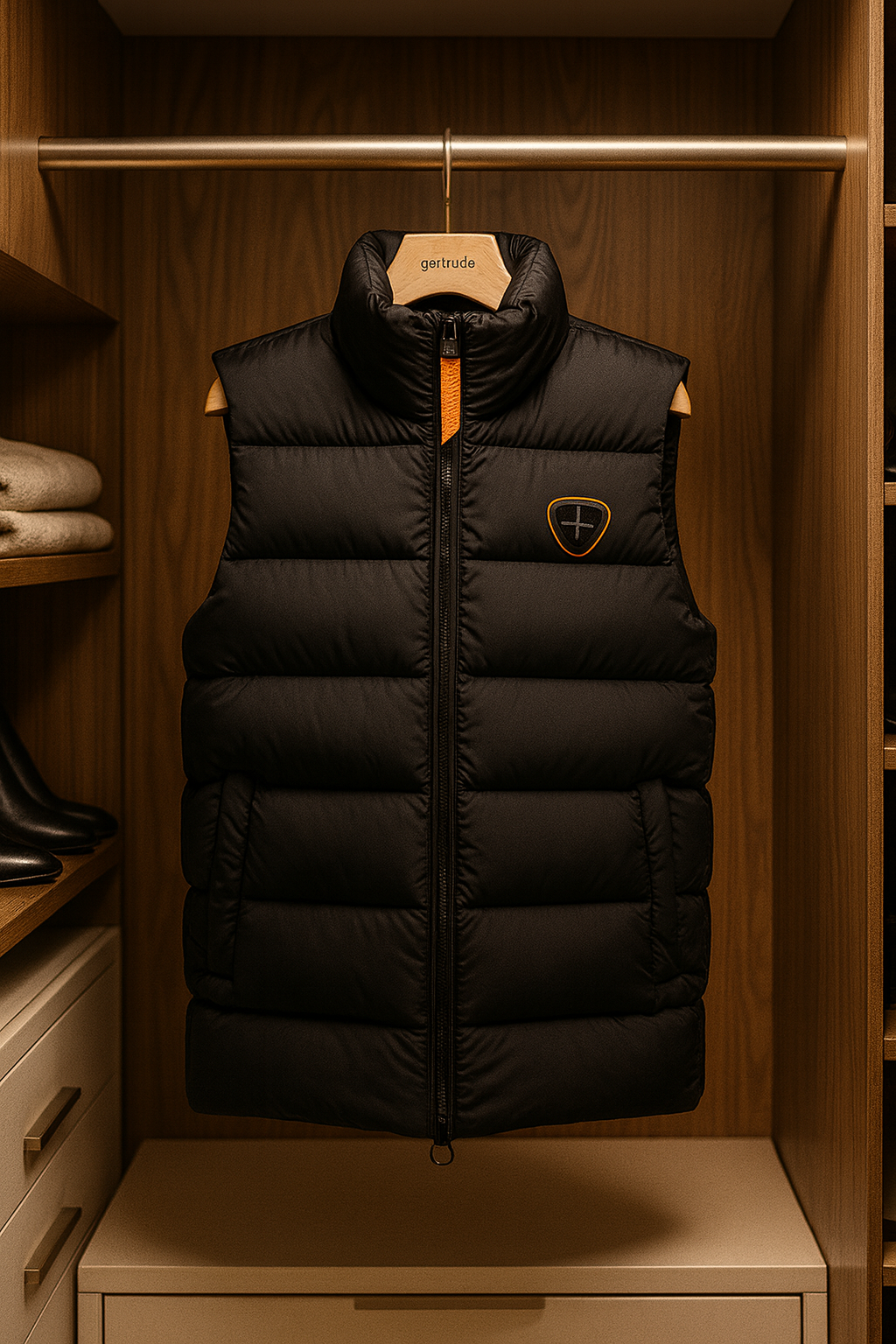 🧥 Doudoune Gertrude sans manches noire