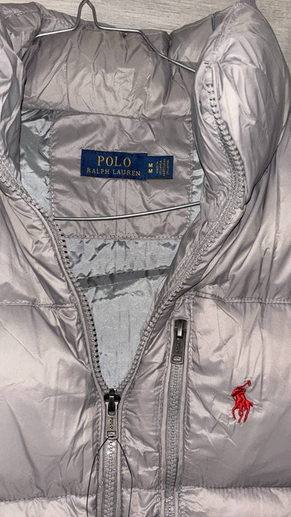 🧥 Doudoune sans manches grise Ralph Lauren
